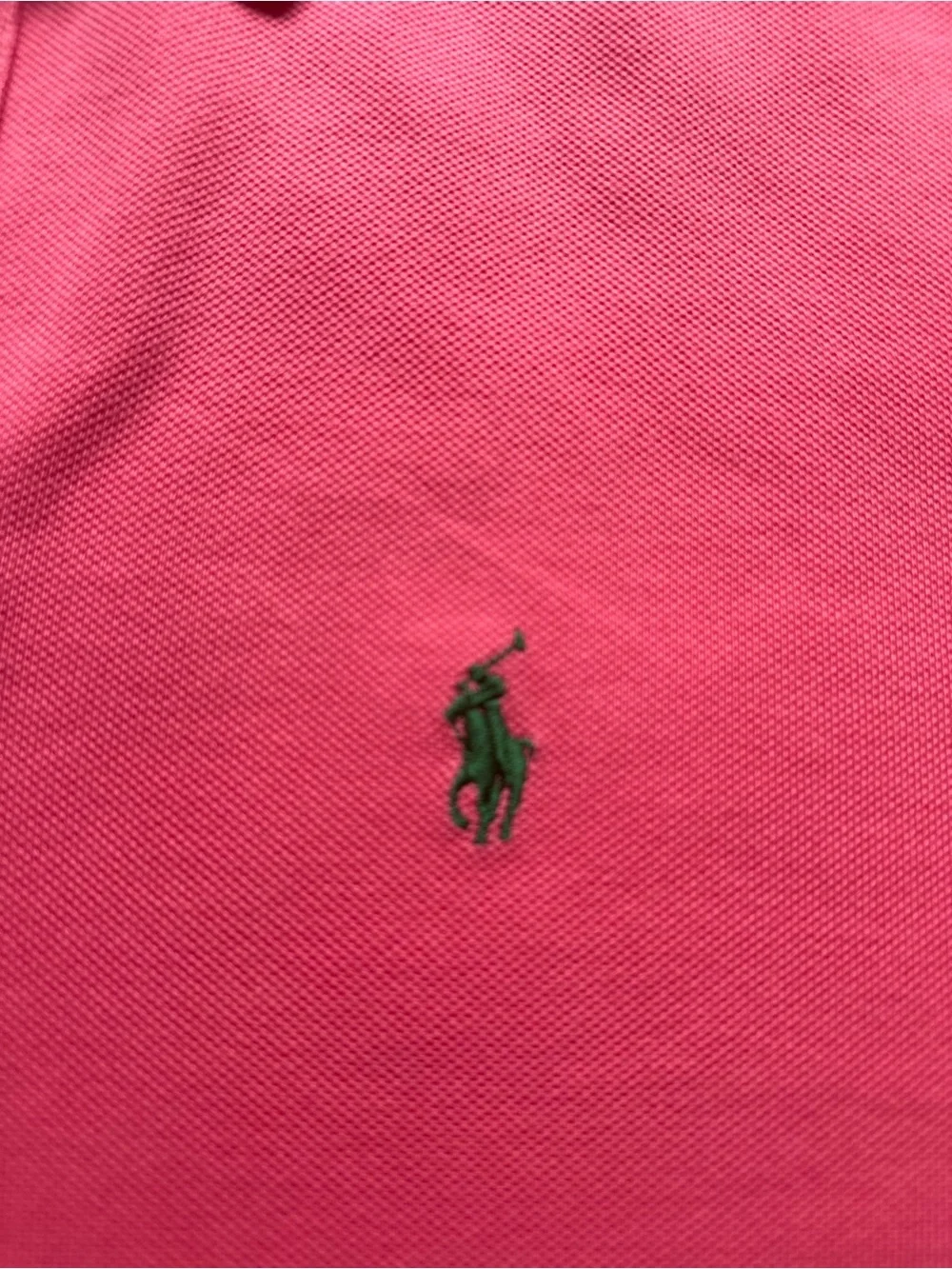 Vintage Polo by Ralph Lauren Coral Pink Short-Sleeve Polo with Green Pony